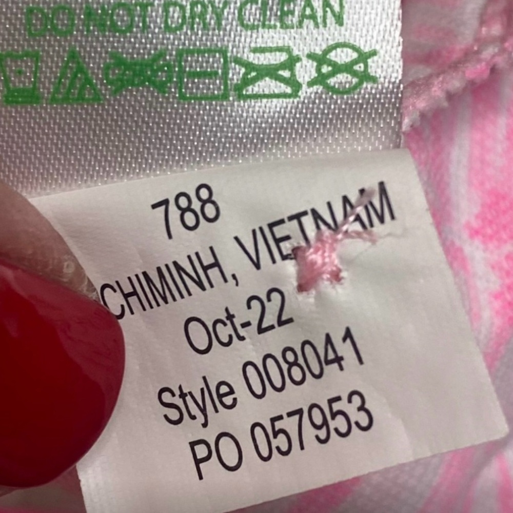 NWOT Lilly Pulitzer UPF 50+ Luxletic Silvia Dress Pink Blossoms Size Small - Picture 10 of 11